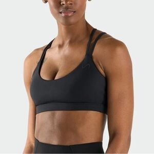 TLF Hyper Power Strappy Sports Bra Black Large strappy back